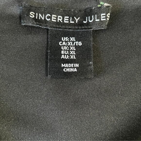 Sincerely Jules Black Rhinestone Crop Top Glam Coquette Party Holiday Baddie - Picture 3 of 9